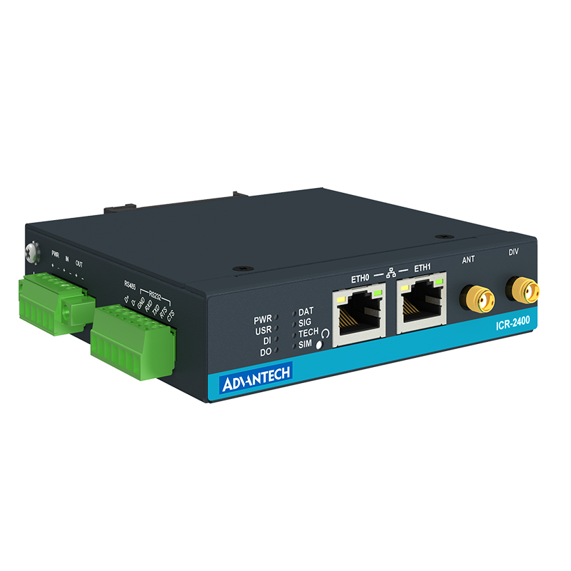 ICR-2400, EMEA, 2x Ethernet , 1x RS232, 1x RS485, Metal, Without Accessories